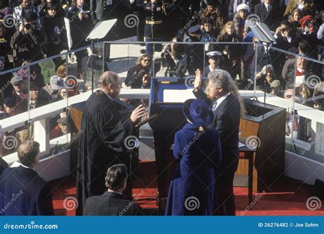 Bill Clinton S Inauguration Day Editorial Photography - Image of oath ...