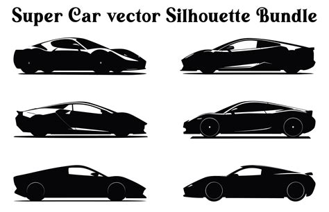 Vector Car Silhouettes Bundle, Set of Car vector silhouette Clipart ...