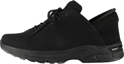 Zeba Men's Jet Black Size 8.5 Hands Free Slip-On Walking Shoes - Walmart.com