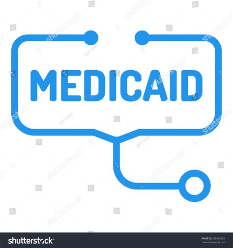 Medicaid Badge Stethoscope Icon Flat Vector Stock Vector (Royalty Free ...