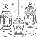 Ramadan Lantern Coloring Page For Kids 15867625 Vector Art At Vecteezy sketch template