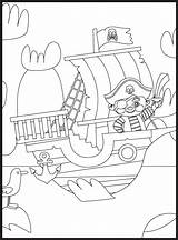 Pirate Coloring Pages 16825107 Vector Art At Vecteezy sketch template