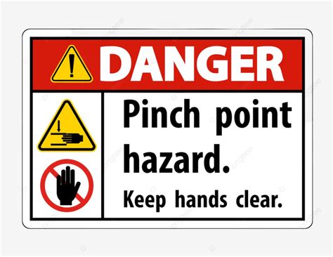 Pinch Vector Design Images, Danger Pinch Point Hazard, On, Tool, Security PNG Image For Free ...