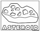 Asteroid Coloring Pages sketch template