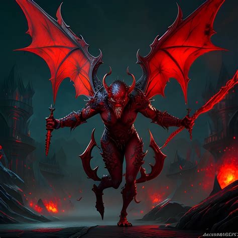 small imp, small demon, red imp, 8k, high resolution, high quali ...