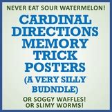 Never Eat Sour Watermelon Compass Rose Poster (Cardinal Directions ...