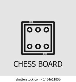 Outline Chess Board Vector Icon Chess Stock Vector (Royalty Free) 1454611856 | Shutterstock