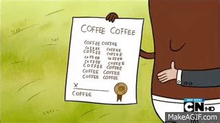 Regular Show - Coffee Bean on Make a GIF