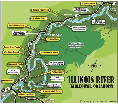 Illinois River Oklahoma Map | Living Room Design 2020