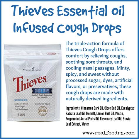 Thieves Essential Oil Infused Cough Drops - Real Food RN