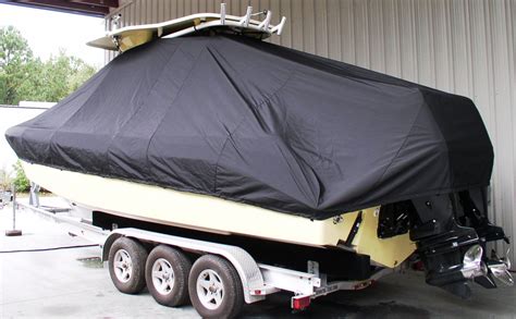 TTopCover™ T-Top Boat Cover, Elite™ 9oz./sq.yd. fabric, for Everglades® 290CC (2006-2011) from ...