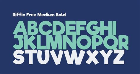 Riffic Free Medium Bold free Font - What Font Is