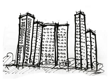 Hong Kong Skyline Drawing at GetDrawings | Free download