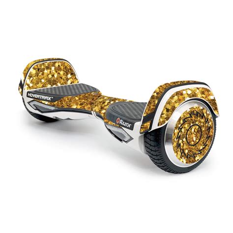 MightySkins Skin Compatible With Razor Hovertrax 2.0 Hover Board - Black Diamond Plate ...