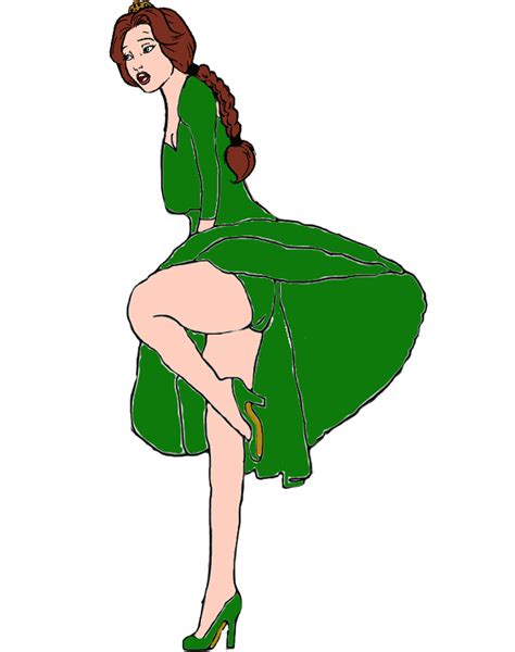 Princess Fiona's skirt blowing pose by Darthranner83 on DeviantArt