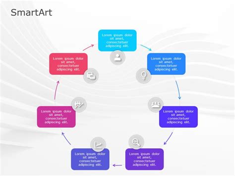 SmartArt Cycle Block Cycle 8 Steps | SlideUpLift