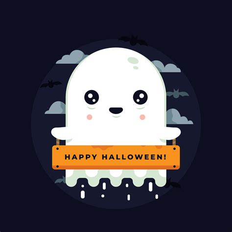 Halloween Ghost Vector 561980 Vector Art at Vecteezy