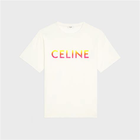 LOOSE CELINE T-SHIRT IN COTTON JERSEY - ECRU | CELINE