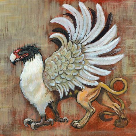 Mythical Griffin Watercolor | Prints, Framed Prints And Multi Panel Art