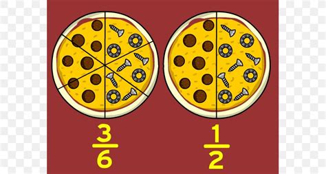 Comparing Fractions Pizza Fractions Clip Art, PNG, 583x438px, Fraction ...