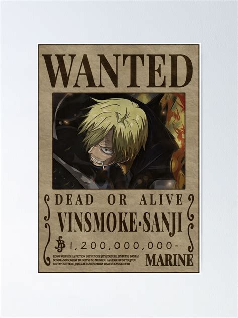 Sanji Wanted Poster