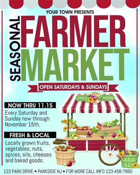 Farmers Market Flyer INVITE Editable Event Flyer Instant | Etsy