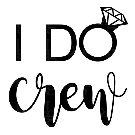 INSTANT DOWNLOAD I Do Crew Digital PNG File for Design, Cricut, Silhouette - Etsy