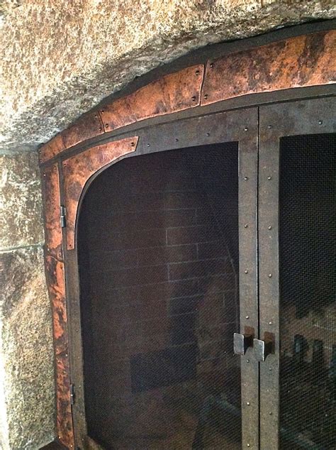 Artisan Iron » Rustic Fireplace Screen