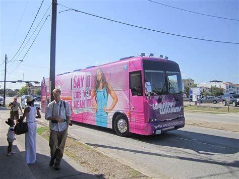 Pink Charter Bus