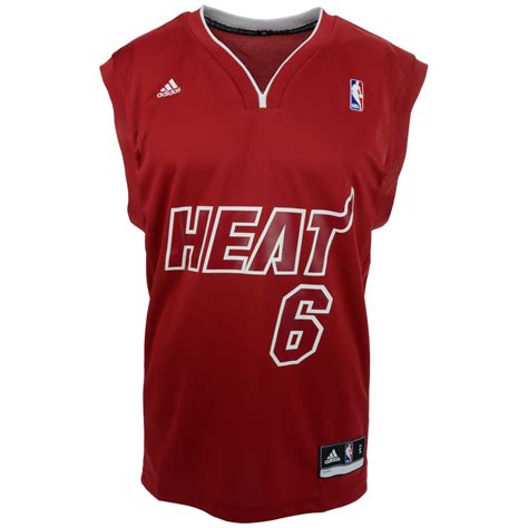 Adidas Lebron James Miami Heat Rev 30 Replica Jersey in Red for Men | Lyst