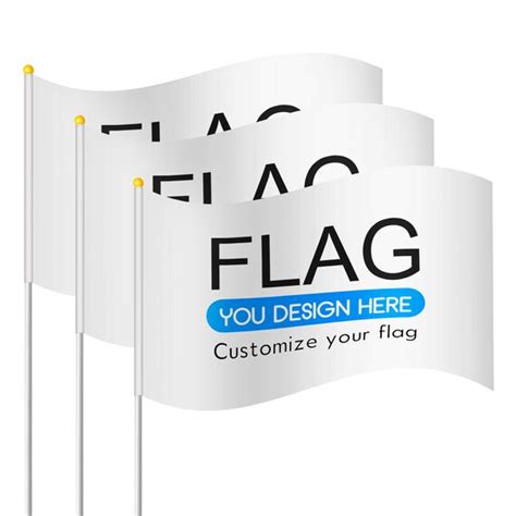 Custom Stick Flagpersonalized Mini Flags Hand Held Waving - Etsy