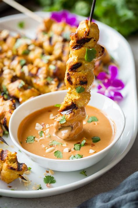 Chicken Satay {with Peanut Sauce} - Cooking Classy