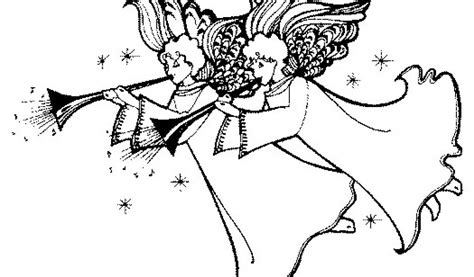 black and white clipart christmas angels - Clip Art Library