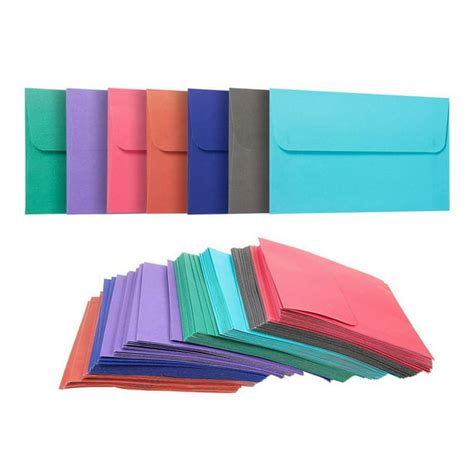 100-Pack 7 Colors Envelopes for 4x6 Greeting Cards, A4 Wedding ...