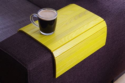 Sofa Tray Table YELLOW / Tray Table / Small Apartment / Sofa | Etsy in 2021 | Wooden coffee ...