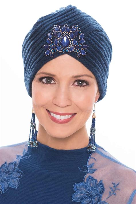 Bejeweled Knit Turban for Women | Embellished Turbans for Fall & Winter | Knit turban, Turban ...