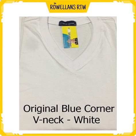 Original Blue Corner V-Neck tshirt Available All Size | Shopee Philippines