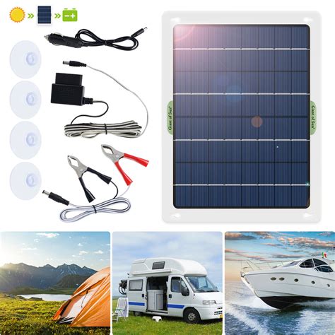 Car Solar Powered Panel EOBD Caravan 12V Boat Battery Trickle Charger^Maintainer 5060114614185 ...