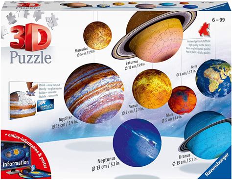 Ravensburger Solar System 540 Piece 3D Puzzle – The Puzzle Collections