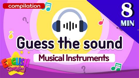 Kids vocabulary Theme "Guess the sound" - Musical Instruments Words ...