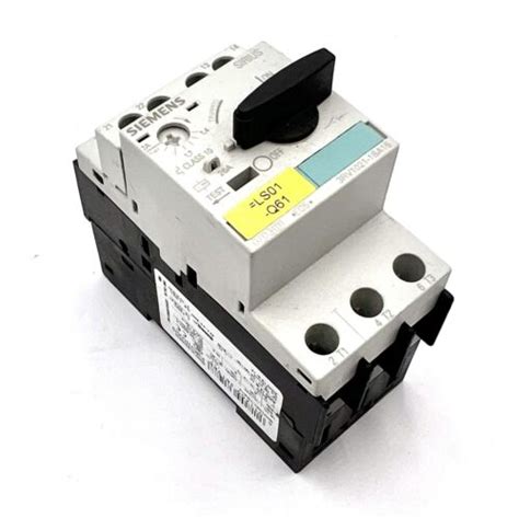 Siemens SIRIUS Circuit Breaker 3RV1021-1BA15 E:05 + 3RV1901-1E E:03 ...