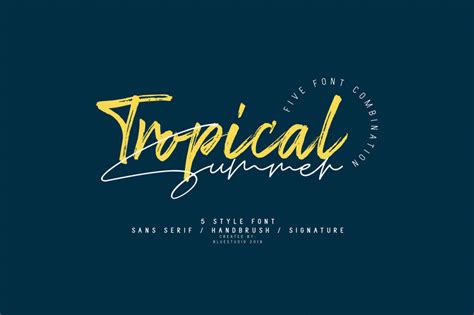 Tropical Summer Signature Font | dafont.com