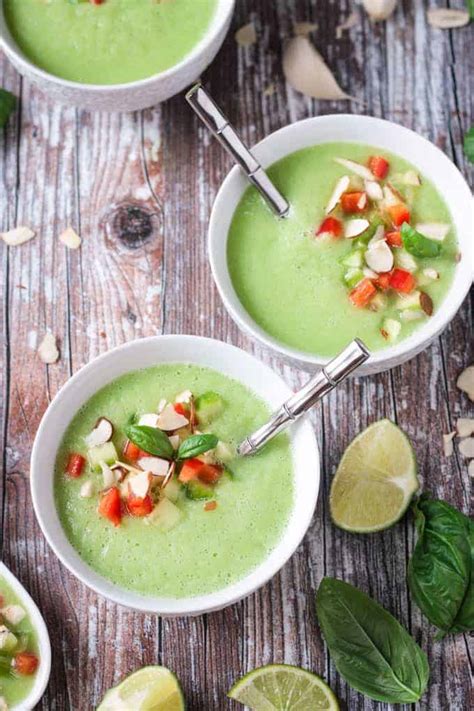 Cold Cucumber Soup (Dairy Free, Gluten Free, Vegan) ~ Veggie Inspired