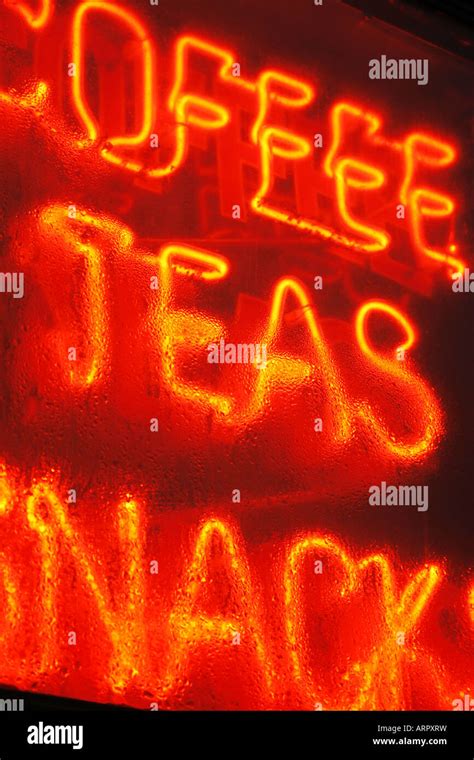 snack bar neon sign Stock Photo - Alamy