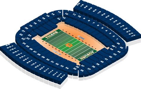 Jordan Hare Stadium Interactive Seating Chart | Cabinets Matttroy