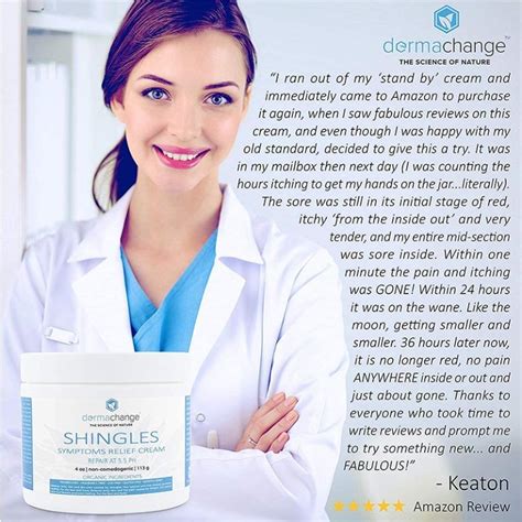 Dermachange Shingles Symptoms Relief Cream 4oz 113g, Beauty & Personal Care, Face, Face Care on ...