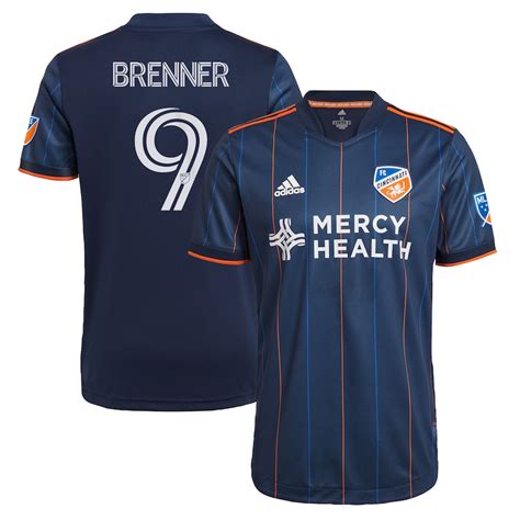 Men's FC Cincinnati Brenner adidas Navy 2021 Primary Authentic Player Jersey