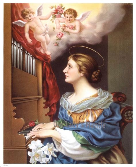 ST CECILIA, Catholic Patron Saint of Musicians Print 8x10 Religious Art Picture From Italy - Etsy