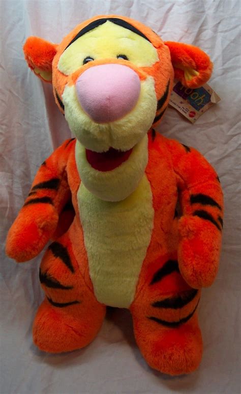 LARGE BIG Mattel Winnie the Pooh TIGGER 21" Plush Stuffed Animal TOY W/ TAG - Action Figures