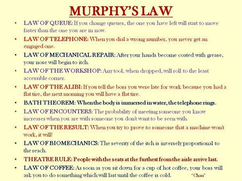 Funny Murphy S Law Quotes - ShortQuotes.cc